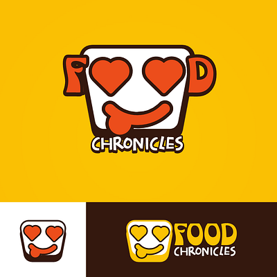 Food Chronicles | Youtube Channels Logo appetite brand character cooking cuisine cute delicious eat flat food foodie illustration logo minimal playful recipe simple tasty vector yummy