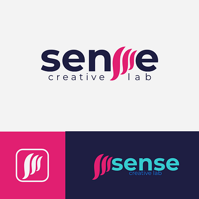 Sense Creative Lab | Logo abstract agency brand clean concept creative design geometric idea innovation lab line logo minimal modern sense simple studio symbolic vector