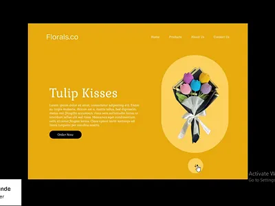 Parallax Scrolling Effect - Florals.co design parallel scrolling effect prototype uiux design