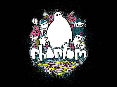 Phantom graff tee graff lettering phantom street art tee