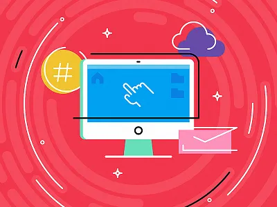 Back in time adrienkulig click cloud computer cursor flat folder hashtag mac mail media timemachine