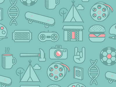 Icons activities. mono line app icons ui ux vector