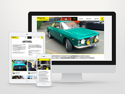 Alltagseisen Website kirby responsive ux webdesign website