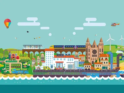 Cornwall Illustrated branding cornwall design illustration wall