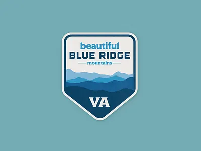 Blue Ridge badge beautiful blue ridge mountains va virginia