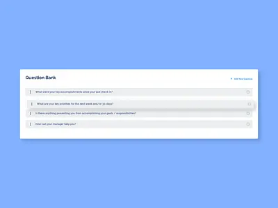 Drag and Drop Question Bank design dev development draganddrop flat material ui ux