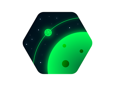 Orbbbit dribbble hex orbit planet space