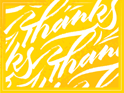 Thanks lettering ligature script thank you thanks typography