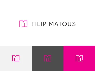 FM Monogram digital strategist fm icon line art logo maze monogram