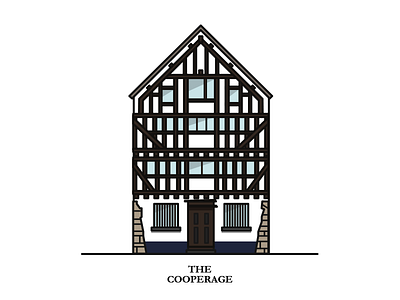 The Cooperage building history illustration newcastle old pub