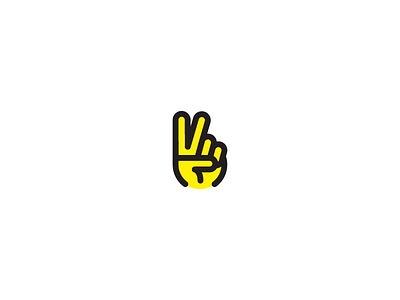 Happy Friday deuces fun happy happy friday icon peace peace sign yellow