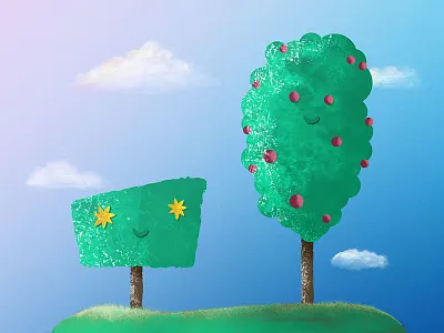 Happy Friday! friday happy illustration trees