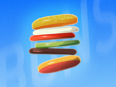 cheeseburger'd buns cheese cheeseburger floating grilltime hamburger illustrator summertime