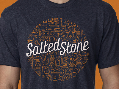 Salted Stone T-shirts agency apparel branding culture design icons swag t shirt tee