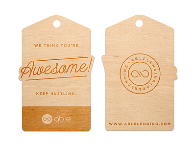 We think you're awesome. apparel awesome tag wood cut