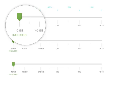 Storage Slider Specs slider specs ui usability ux