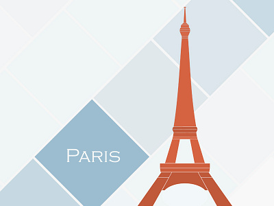 Paris eiffel tower minimalistic paris tower travel vector
