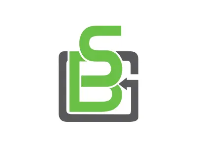 Logo SBG branding combine letters logo