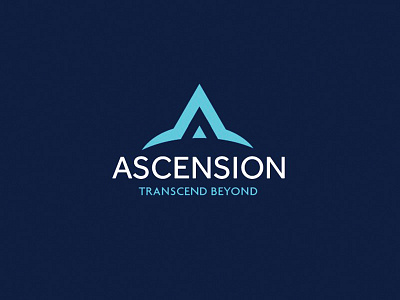 Ascension Logo Design blue brand identity logo design logos portfolio sans serif