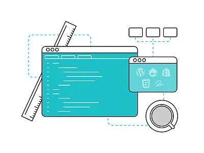 Web Development Icon icon illustration web design web development