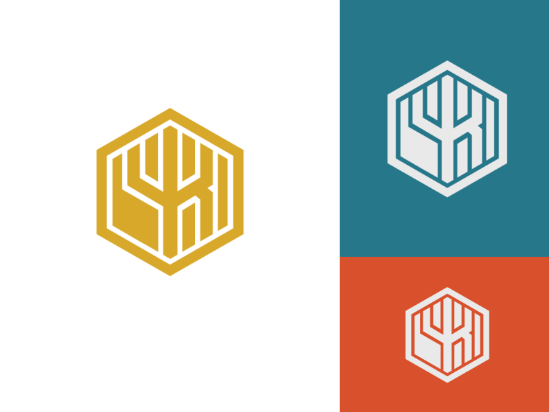 YK Monogram animated gif branding design flat geometric graphic grid layout hexagon letter logo minimal monogram perspective simple yk