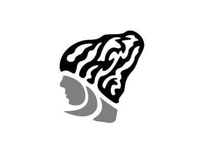 Sign for clothing brand beanie girl head lama lamas logo logotype mountain razor silhouette