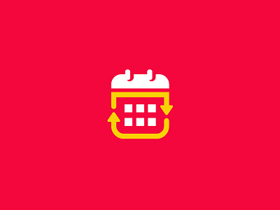 Calendar Sync app apps application arrange arrangement arrow plan brand branding calendar time cute playful feminine soft fun friendly logo identity schedule order synchronization ui ux web website icon