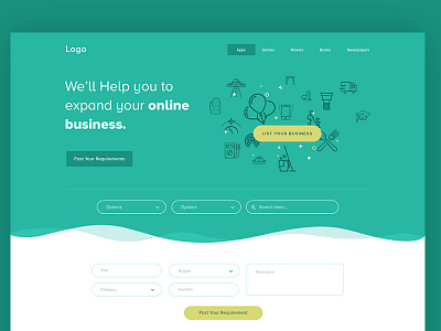 Ui Challenge 05 - Landing Page Concept flat design landing page design ui design ux design web design