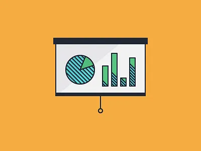 August 5: Show 'n' Tell 365cons daily icon diary data icon marketing present presentation projector show slide tell