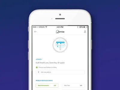 Home Service App Second Screen app cleaning app icons mobile app