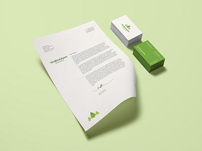 Yên Bình Xanh branding business corporation dynamic gradient logo mountain real estate stationery stone tree vietnam