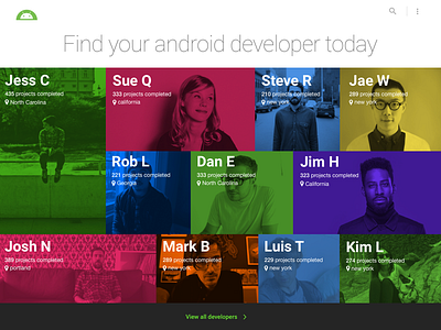 Android Developers developers freelance help people search skills talent search