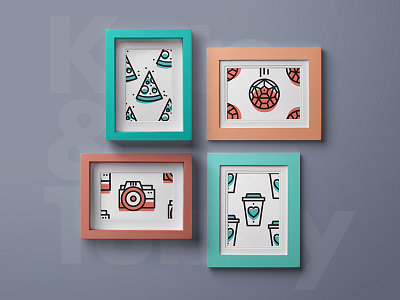 ∆ Kate&Tubby ∆ branding fun icon iconset illustration london pattern photography stroke