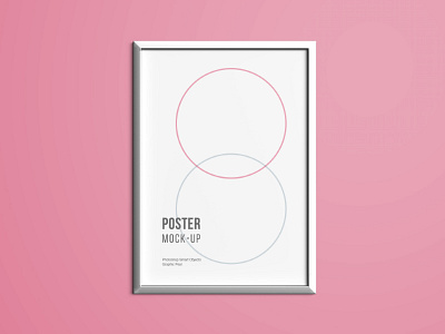 Poster Frame Mockup - Dribbble Gift download freebie mockup poster psd vector