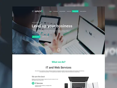 Splendit Web Development design development green it laptop tech web website