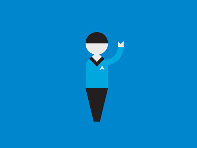 Minimal Spock illustration minimal spock startrek vector