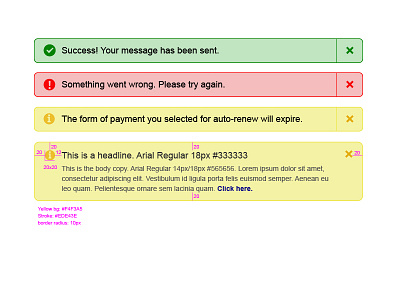 Daily UI #11 - Success/Error message daily ui design ui