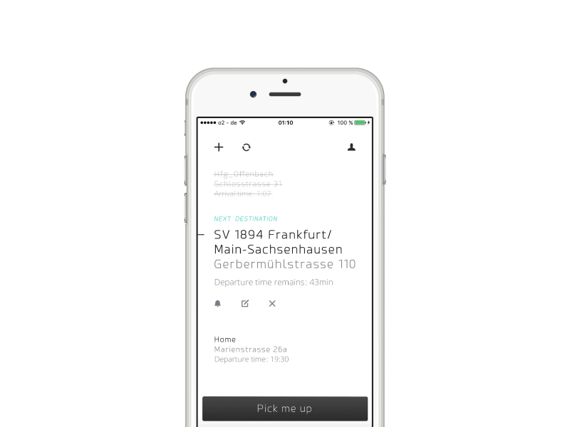 Mobile for Front steering system for Volvo autonomous driving interaction interface ui