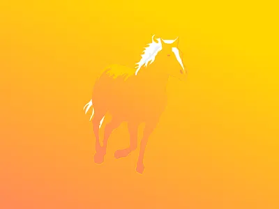 Horsie design flat graphic horse illustration vector vectors