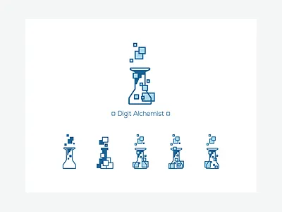 Digit Alchemist Identity Mark concept identity illustration product design visual design