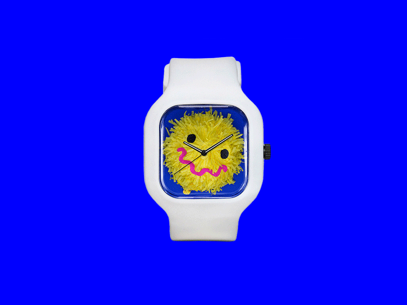 General Malaise Watch animatedgif animation idk illustration motion papier mâché time watch