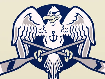 Seagull Crest bird eagle mascot nautical pirate sailor seagull salty