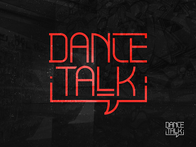 A logo for the DanceTalk chat dance dancetalk logo swag talk