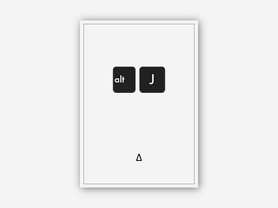 Alt-J Poster alt j delta geometric geometry minimal montreal poster triangle