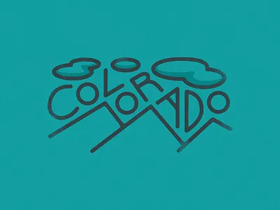 Colorado Lettering cloud clouds colorado lettering mountain mountains