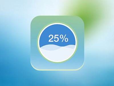 water Save App Icon app design icon mock up save water