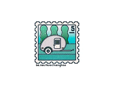 STAMPS 2016 Vol 1. / Dream House Ideas camper campervan caravan postage postmark stamp trailer truck