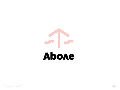 above the water above color design icon identity logo soft test the water