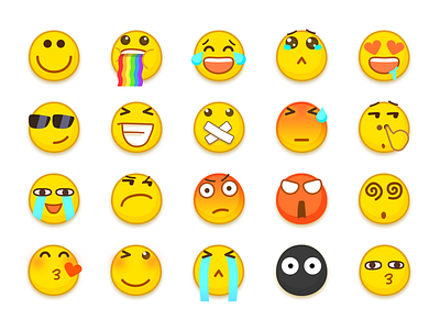 WeeklyUI #003 emoji avatar faces icon iconography icons illustrator tomhands