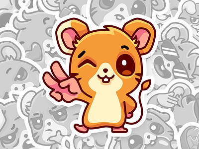 Frankie the Jerboa (2014) cartoon jerboa sticker stickers vector